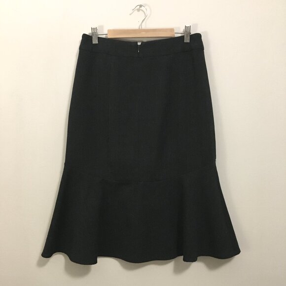 Classy Charcoal Grey Mermaid Hem Pencil Skirt - Picture 2 of 15